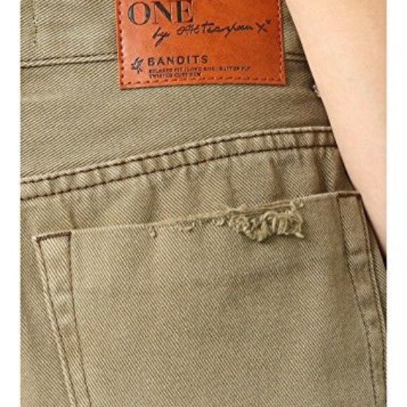 One Teaspoon Khaki Green Cut-Offs Shorts Sz 25 - Picture 5 of 10